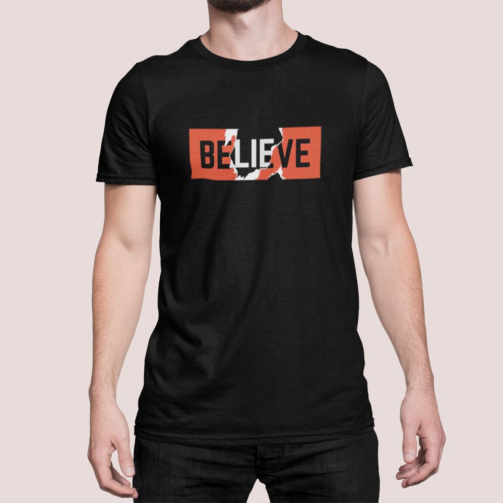 Believe / Lie – Black T Shirt believe lie black tshirt2