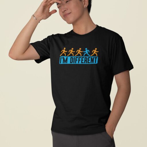 I’m Different – Black Printed T-Shirt – Statement Graphic Quote Tee i am different black tshirt5