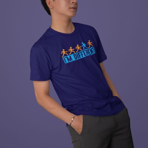 i am different navy tshirt3