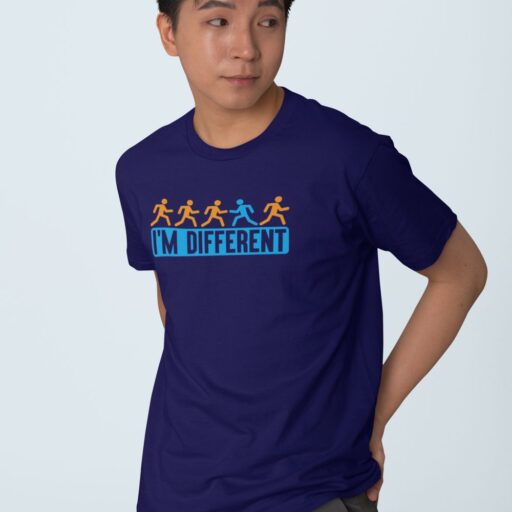 i am different navy tshirt4