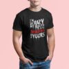 Aap Bhaad Me Khud Jaoge Ya Drop Karke Aaye – Black Printed T-Shirt – Funny Desi Quote Tee i am not crazy black tshirt1