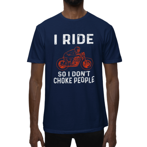 i ride so i dont people biker tshirt navy 6