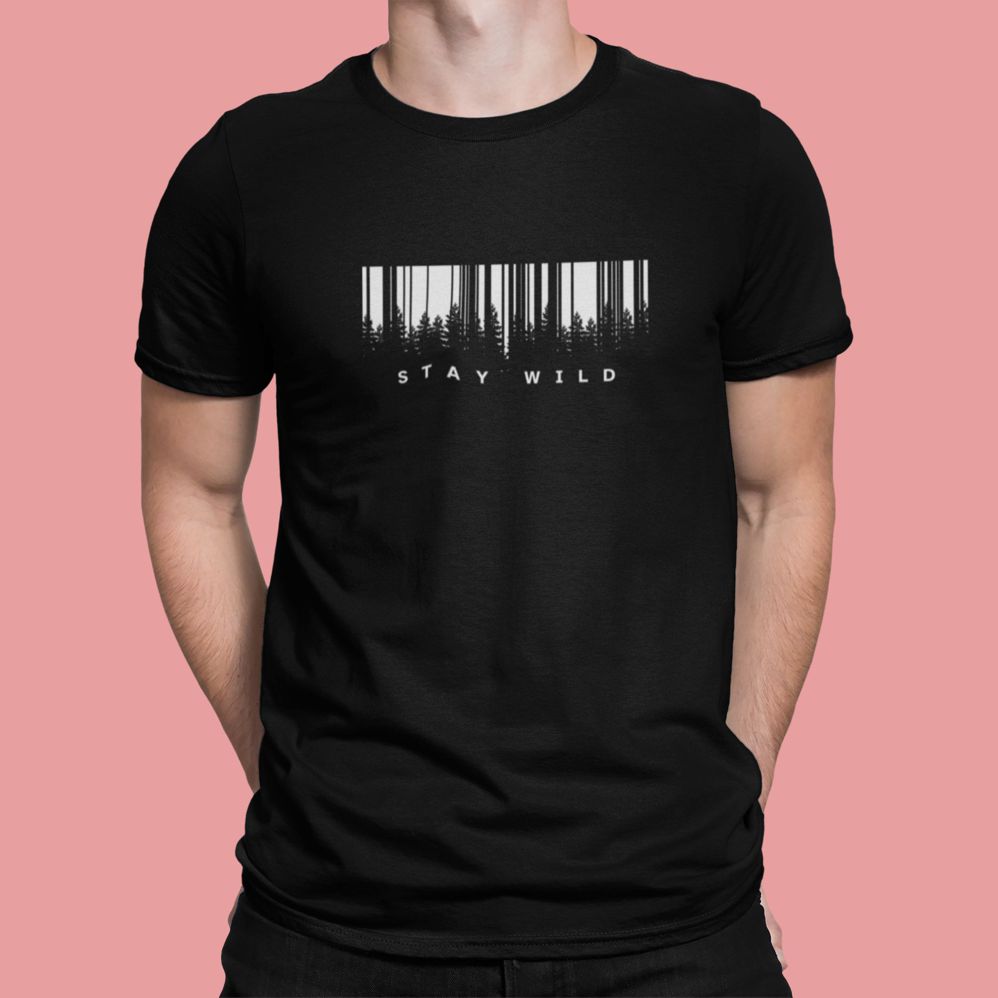 Stay Wild – Black T-shirt stay wild black tshirt1