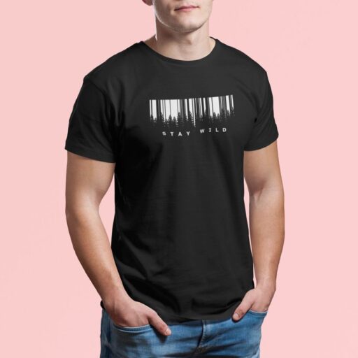 Stay Wild – Black T-shirt stay wild black tshirt2