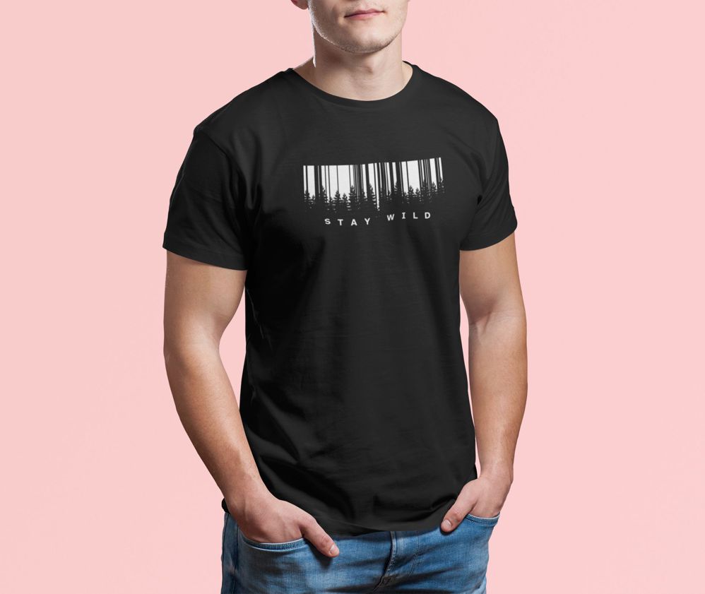 Stay Wild – Black T-shirt stay wild black tshirt2