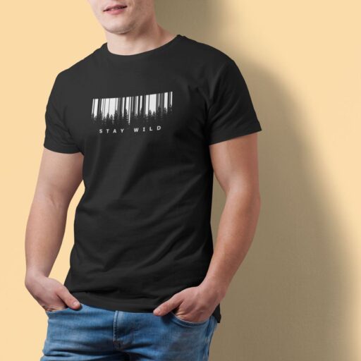 Stay Wild – Black T-shirt stay wild black tshirt4