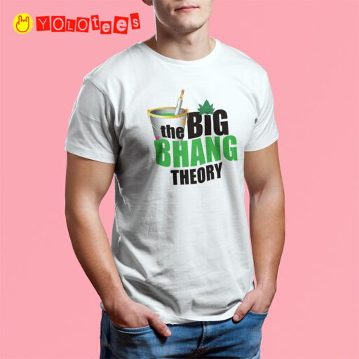 The Big Bhang Theory – Funny White T-shirt the big bhang theory tshirt model6