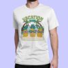 Journey of a Thousand Miles – Statement Navy Blue Cotton T-shirt vacation mode holiday printed tshirt white 2